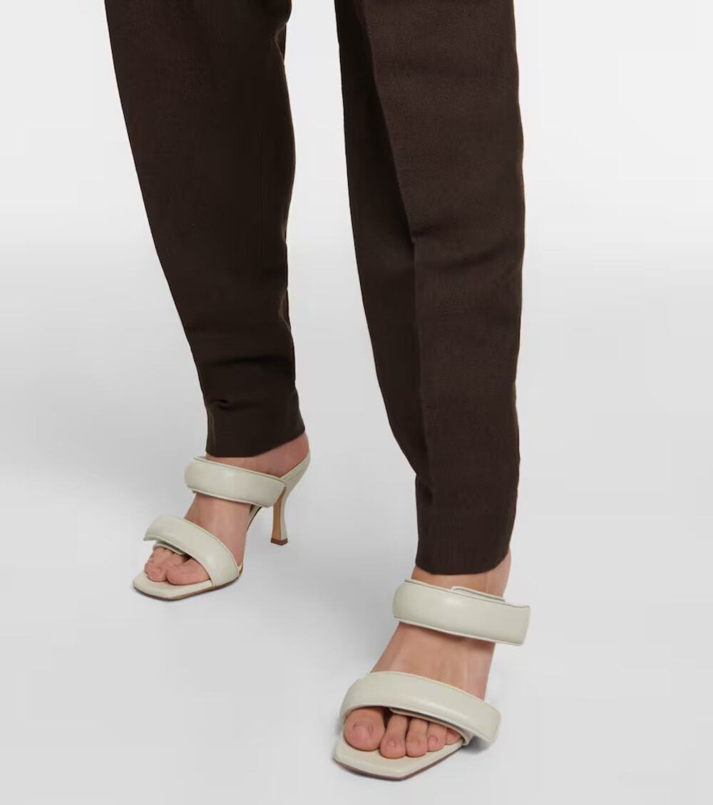 Gia x Pernille Teisbaek Heels Sandal Square Toe Party Cargo Streetwear Y2K 6.5